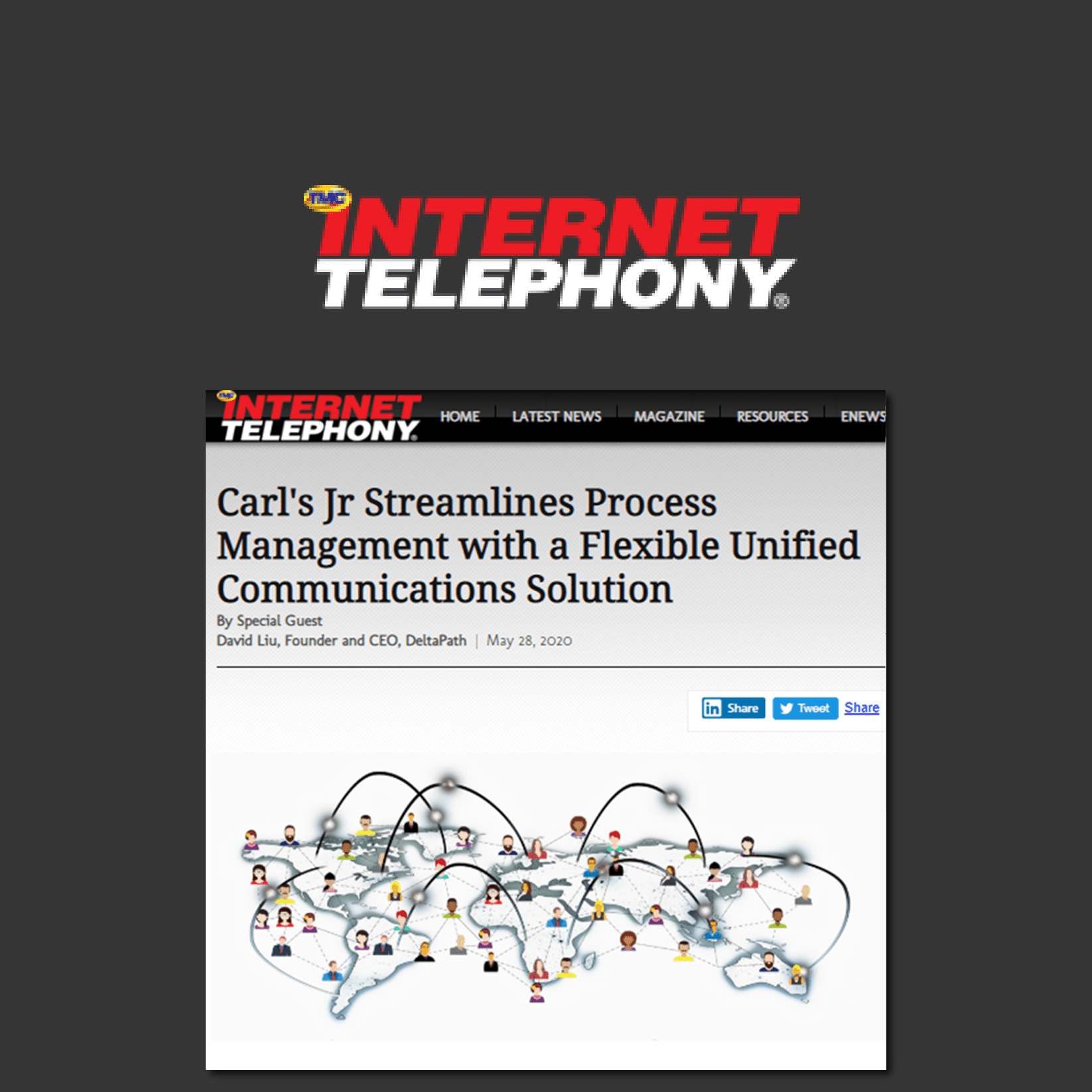 Internet Telephony: Carl's Jr Streamlines Process Management with a ...