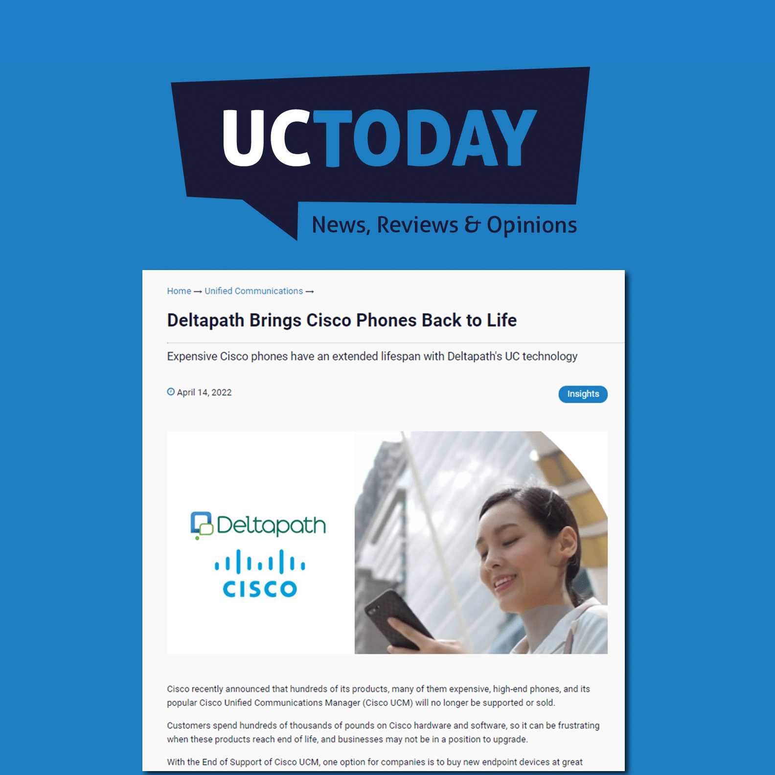 UC Today Deltapath Brings Cisco Phones Back To Life Deltapath
